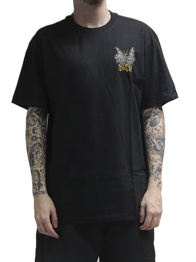 Camiseta Masculino Blunt Panoptic Manga Curta Estampada - Preto