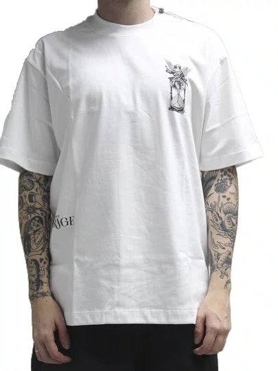 Camiseta Masculino Blunt Premium Chronos Manga Curta Estampada - Branco