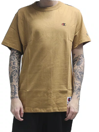 Camiseta Masculino Champion Embroidebrie Fly Manga Curta Estampada - Marrom