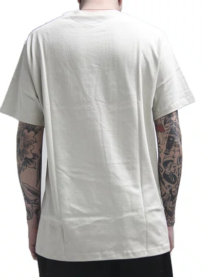 Camiseta Masculino Champion Embroidebry Manga Curta Estampada - Bege