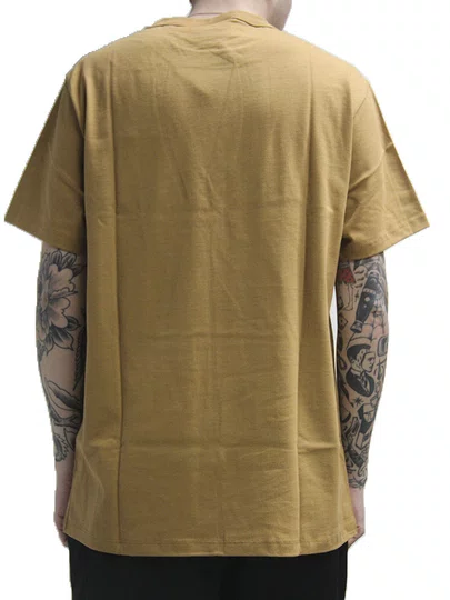 Camiseta Masculino Champion Mini Logo EMB Manga Curta Estampada - Marrom