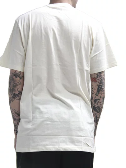 Camiseta Masculino Icon Patch Manga Curta Estampada - Off White