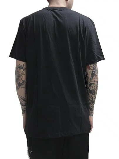 Camiseta Masculino Lost Logo Manga Curta Estampada - Preto