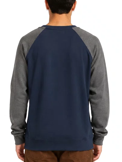 Camiseta Masculino Rip Curl Archy Manga Longa Estampado - Marinho/Chumbo