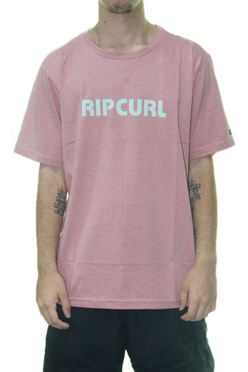 Camiseta Masculino Rip Curl Pump Tee Manga Curta - Bordô Mesclado