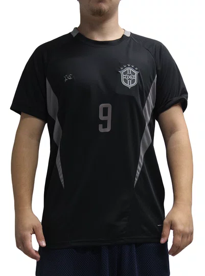 Camiseta Plano C Jersey Legacy Manga Curta Estampada - Preto
