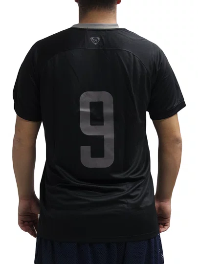 Camiseta Plano C Jersey Legacy Manga Curta Estampada - Preto