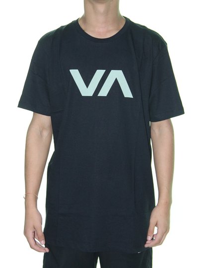 Camiseta RVCA VA Manga Curta - Preto