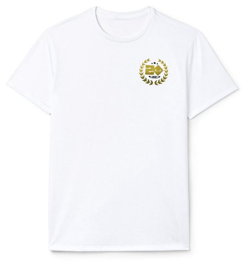 Camiseta Unissex 20 anos de Session store - Branco