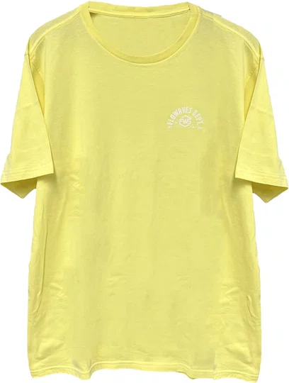 Camiseta Unissex Flo Waves Dept Since 2014 - Amarelo