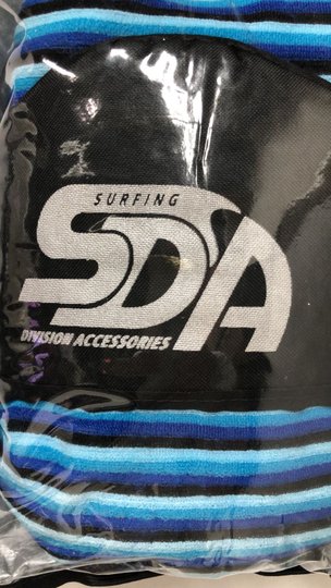 Capa Toalha SDA FUN para Prancha de Surf  tipo Camisinha -  Preto/Azul