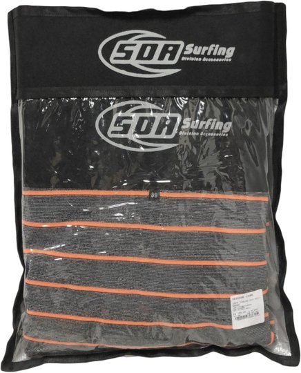 Capa Toalha SDA para Prancha de Surf Bodyboard – Chumbo/Laranja