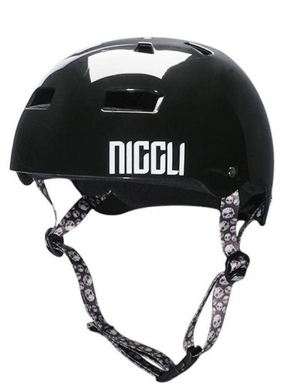 Capacete Niggli Pro Light Model Italo - Preto