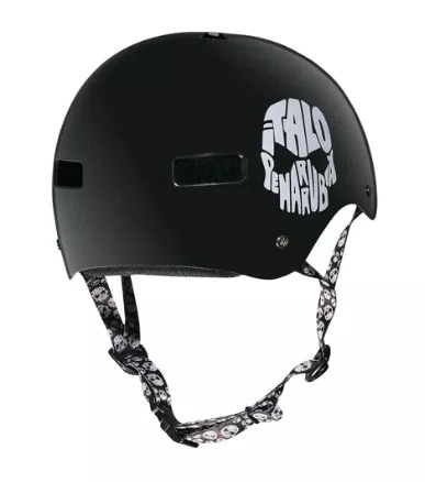 Capacete Pro Niggli Model Italo Pernarrubia - Preto Brilho