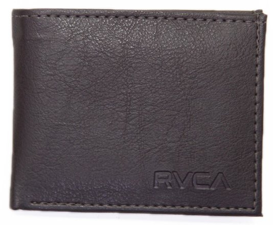 Carteira RVCA Crest Bi Fold - Marrom Escuro