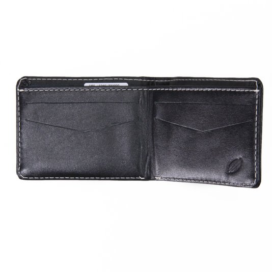 Carteira Masculina Mormaii Pipelline - Preto/Preto Brilho