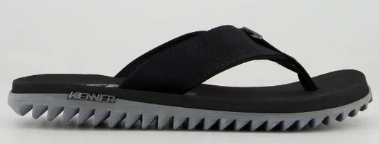Chinelo Masculino Kenner Kivah - Cinza/Preto