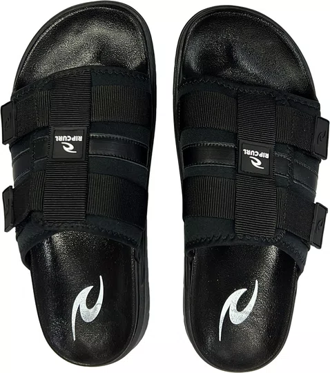Chinelo Masculino Rip Curl Ripper em Cacharrel com Gorgurão - Black/Grey
