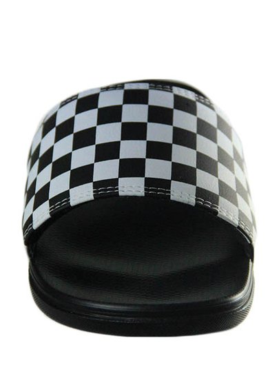Chinelo Masculino Vans Slide-On MC La-Costa - Black/White