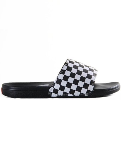 Chinelo Masculino Vans Slide-On MC La-Costa - Black/White