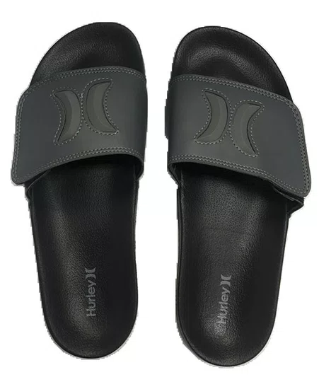 Chinelo Slide Masculino Hurley Iconic - Grafite 