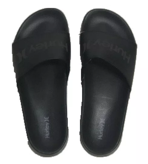 Chinelo Slide Masculino Hurley One E Only - Preto/Preto