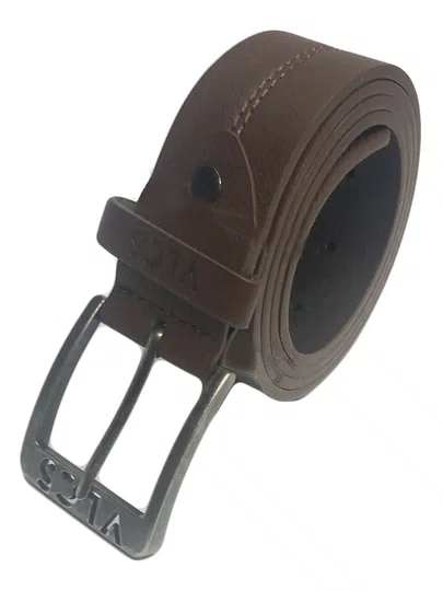 Cinto Vlcs Couro Sintetico - Marrom