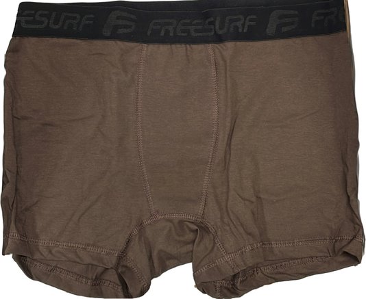 Cueca Freesurf Boxer Kit 2 Peças Diver - Preto e Marrom