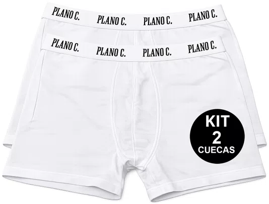 Cueca Plano C Pack/2 - Branco