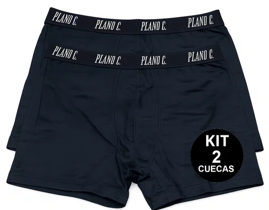 Cueca Plano C Pack/2 - Preto