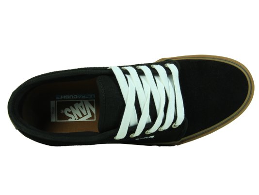 Tênis Masculino Vans Chukka Low Cabedal em Lona e Camursa - Black/Gum