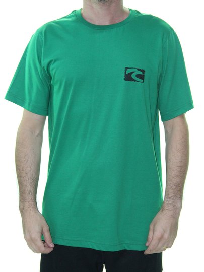 Camiseta Green Santo Swell Loguinho Algodão Estampada Manga Curta - Verde