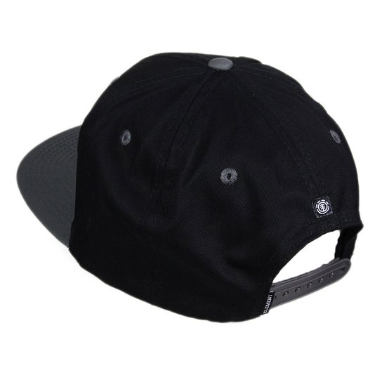 Boné Element Knustem A Class Aba Reta - Preto/Chumbo