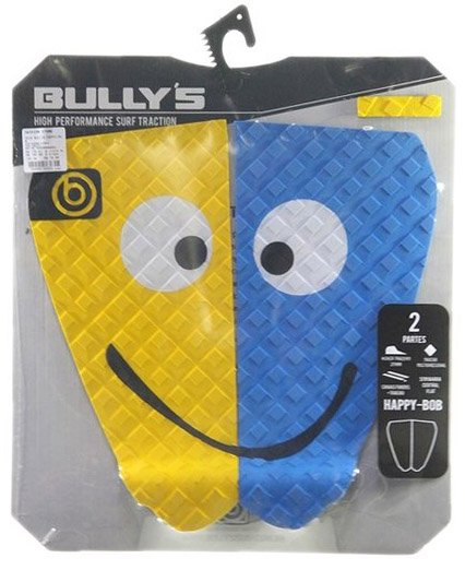 Deck para Prancha de Surf Bullys Happy-Mob - Amarelo/Azul