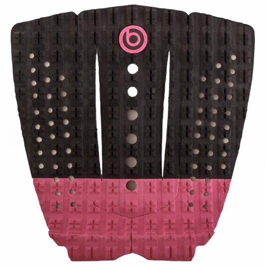 Deck para Prancha de Surf Bullys Model Performer 3M - Preto/Rosa