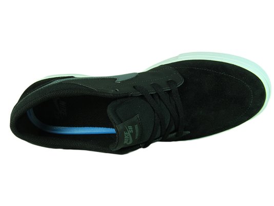 Tênis Masculino Nike SB Portmore II Solar Cnvs Cabedal em Lona - Black/White