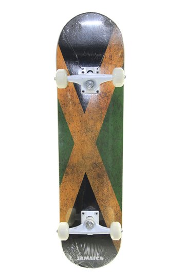 Skate Jamaica Iniciante - Verde/Amarelo/Preto
