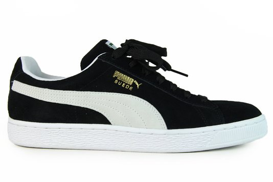 Tênis Masculino Puma Suede Classic - Black/White
