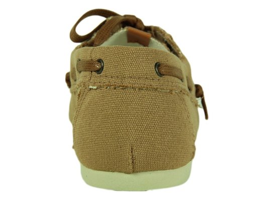 Low Sider Feminina Perky Citrino Cabedal em Tecido - Caramelo