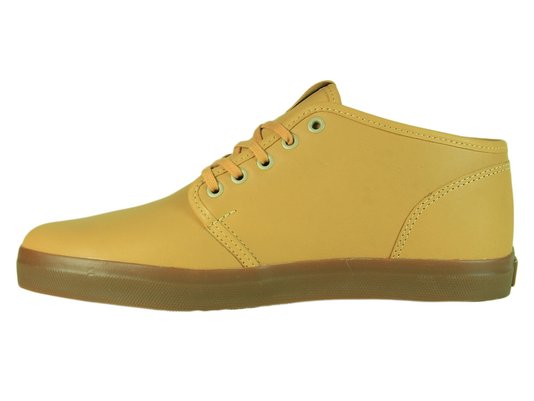 Bota Masculina Goofy Fish Cabedal em Couro - Camel/Latex