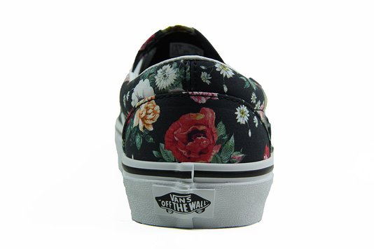 Tênis Feminino Vans Classic Slip-on Garden Floral Black - Black/White/Floral