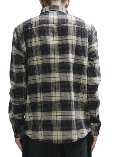 Flanela Masculina Plano C - Preto/Khaki