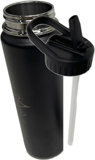 Garrafa Rip Curl Drink Bottle Aço inoxidável 700ML - Preto/Inox