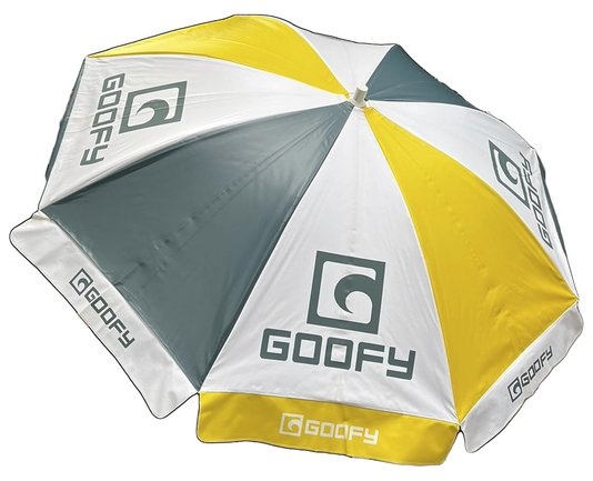 Guarda Sol de Praia Goofy Verão 1,30m cor verde com amarelo