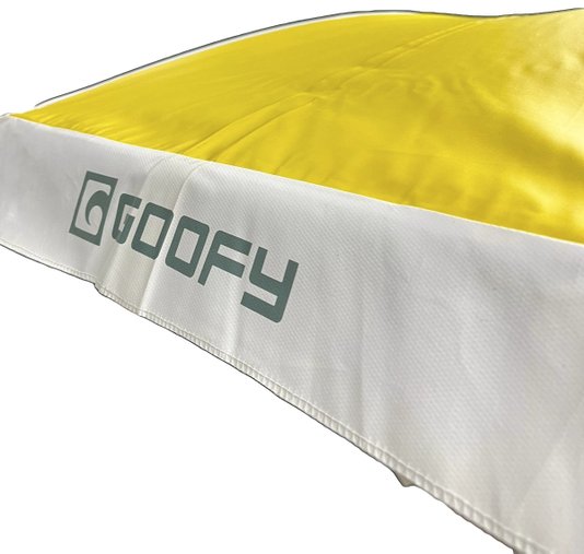 Guarda Sol de Praia Goofy Verão 1,30m cor verde com amarelo