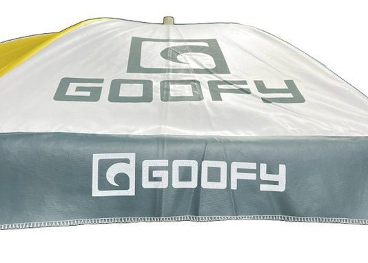 Guarda Sol de Praia Goofy Verão 1,30m cor verde com amarelo