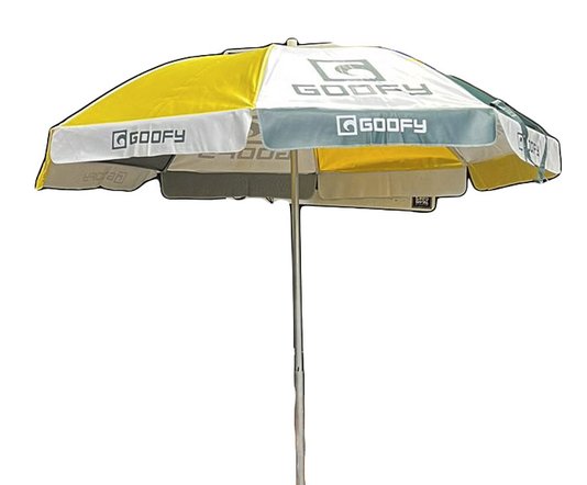 Guarda Sol de Praia Goofy Verão 1,30m cor verde com amarelo
