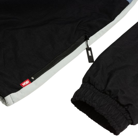 Jaqueta Masculina High Quarter Zip Block - Preto/Azul/Cinza