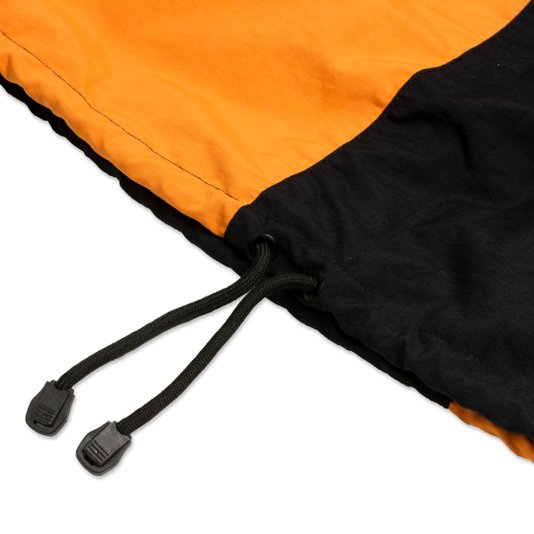 Jaqueta Masculina High Quarter Zip Block - Preto/Laranja