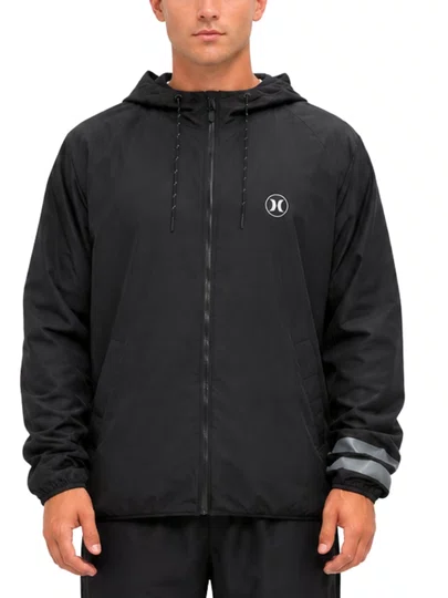 Jaqueta Corta Vento Masculina Hurley Block Party - Preto